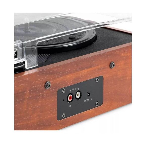 Open Box - Victrola -  Brighton Record Player Turntab Black/Brown - Picture 5 of 10